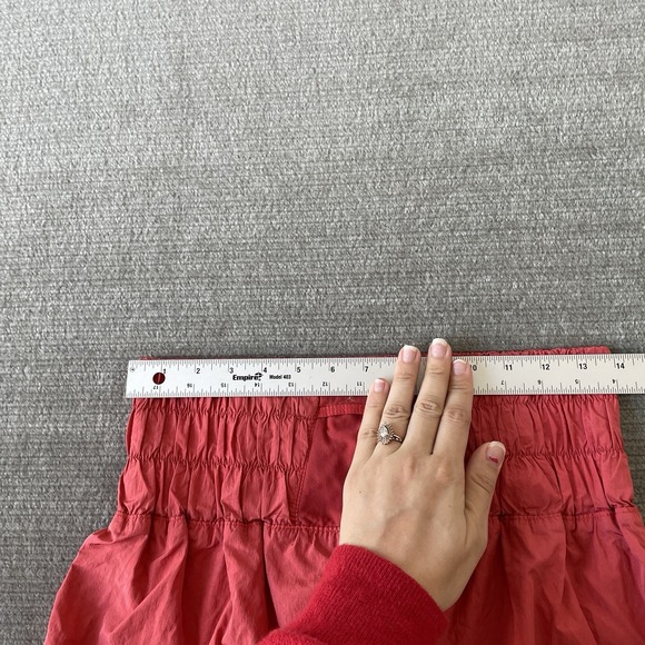 Free People Movement Shorts Women L Orange Boxer Boyfriend High Rise Running - Picture 3 of 8